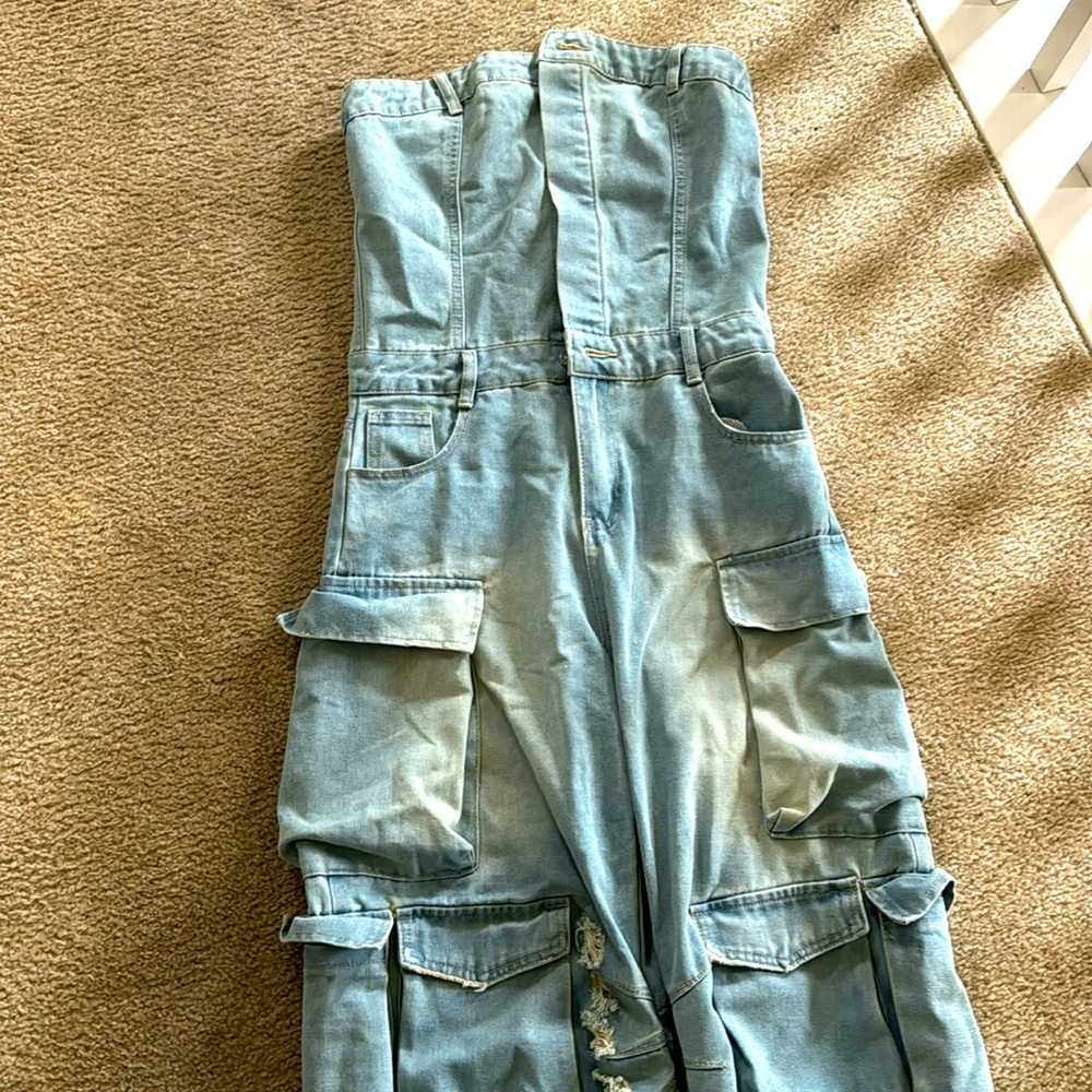 Halter Cargo Overalls